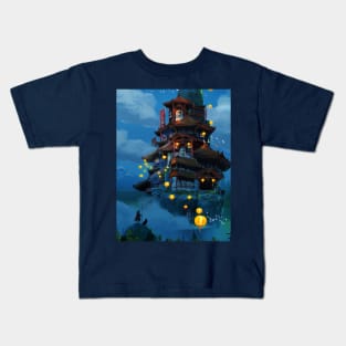 Lost Castle in the Sky Kids T-Shirt